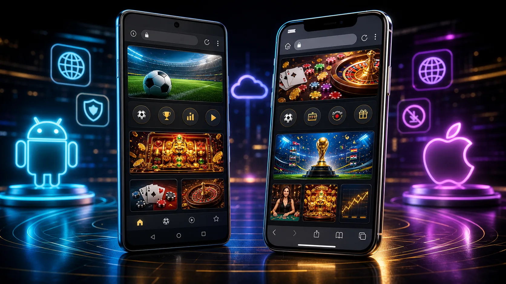 Experiência mrgreen compatível com Android e iOS no navegador mobile
